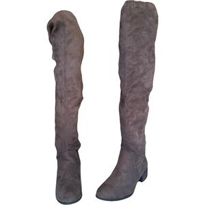 Brown Suede Over-the-Knee Boots  8